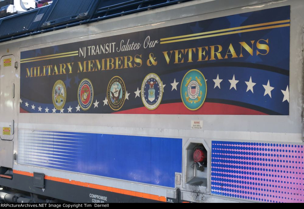 NJT 4534 veterans sticker